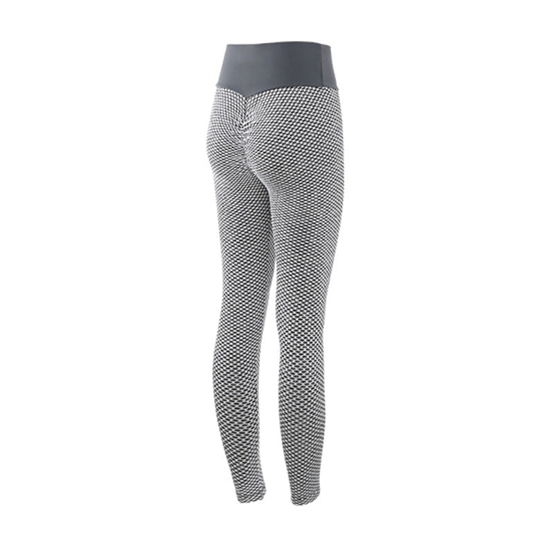 Push-Up Fitness Leggings High Waist Netzmuster